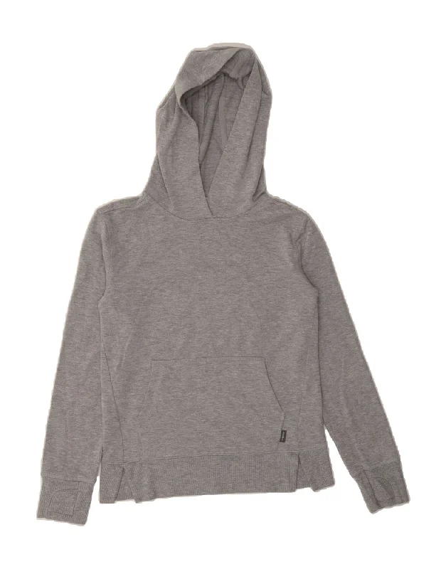 Value Deals EDDIE BAUER Boys Hoodie Jumper 10-11 Years Medium Grey Polyester
