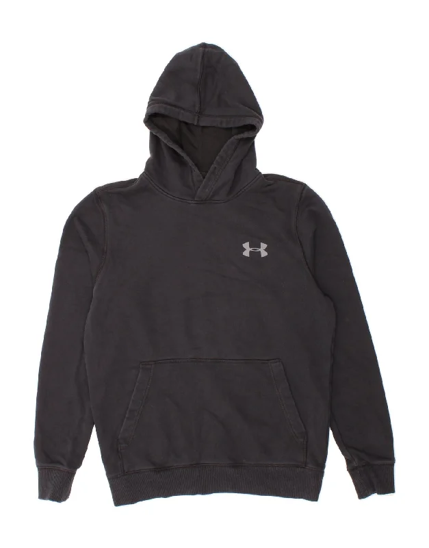 Shop and Save UNDER ARMOUR Mens Cold Gear Hoodie Jumper Small Black Cotton
