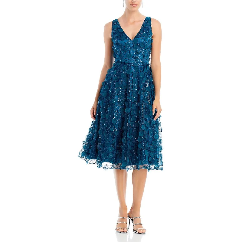 Deal of the Day floral dressEliza J Womens Sequined Sleeveless Cocktail And Party Dress