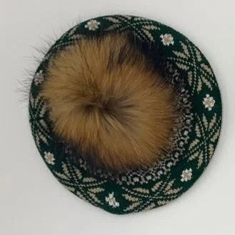 Price Fest pleated dressRahigo Emerald Green Beret