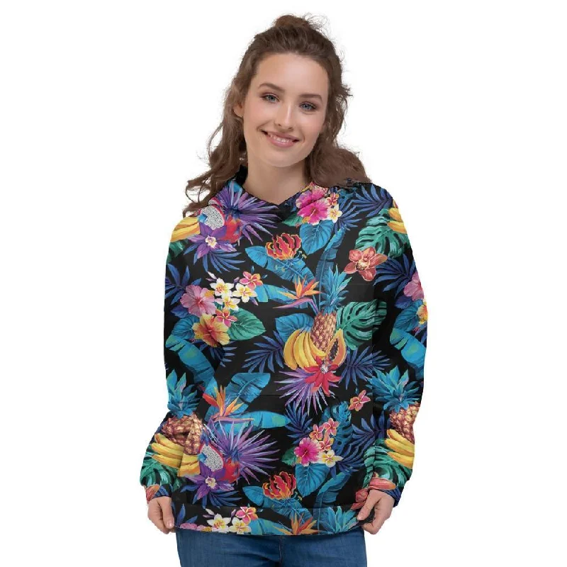Special Offer Hawaiian Fruit Tropical Print Women's Hoodie