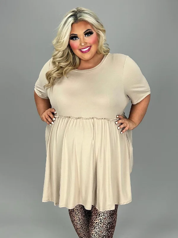 New Deals off-the-shoulder dress26 SSS {Casual Chic} Taupe Ruffle Babydoll Tunic EXTENDED PLUS SIZE 3X 4X 5X New Deals off-the-shoulder dress26 SSS {Casual Chic} Taupe Ruffle Babydoll Tunic EXTENDED PLUS SIZE 3X 4X 5X
