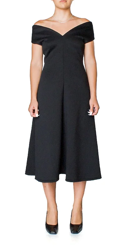 Huge Discounts tiered dressLuna Midi Dress In Black