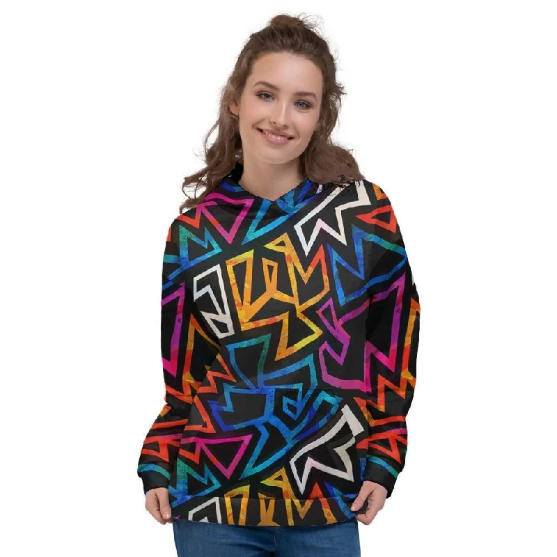 Flash Sale Geometric Print Women's Hoodie