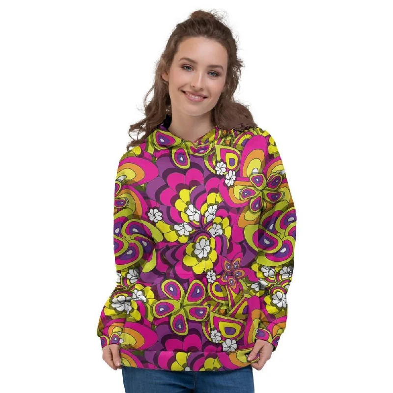 Customer Appreciation Sale Floral Trippy Women's Hoodie