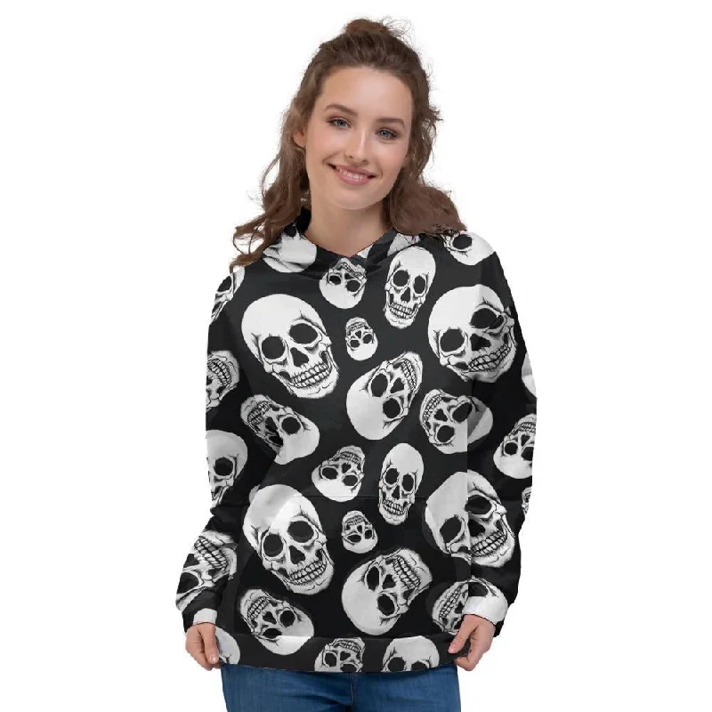 Online Exclusive Black Skull Women's Hoodie