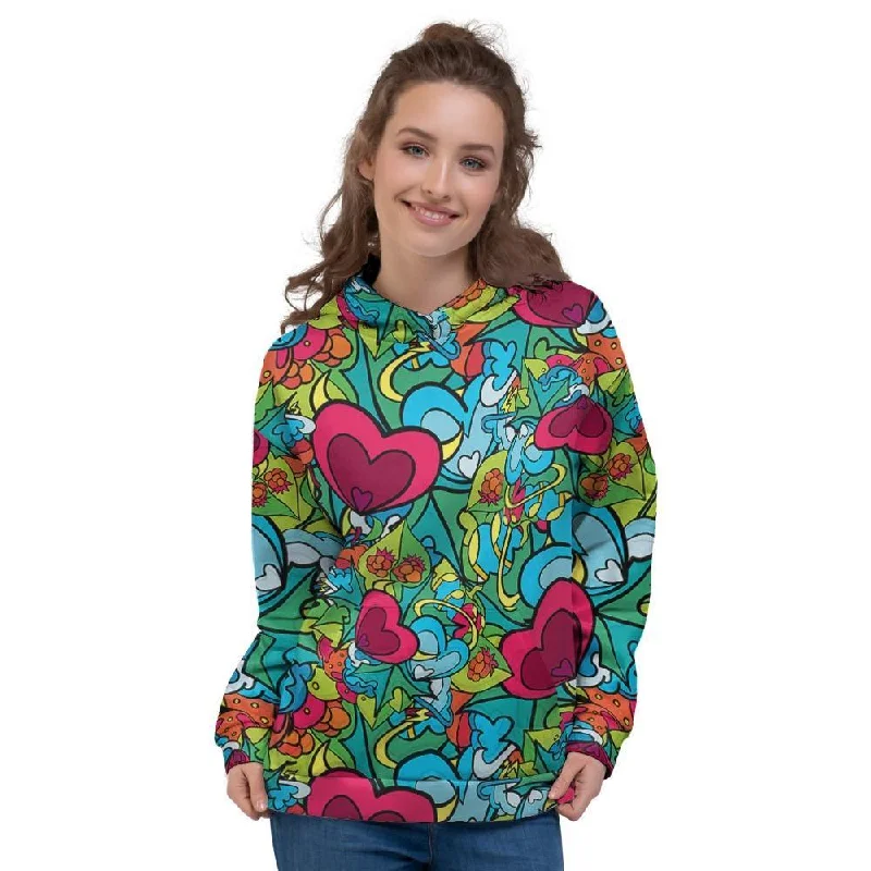 Exclusive Preview Floral Psychedelic Women's Hoodie