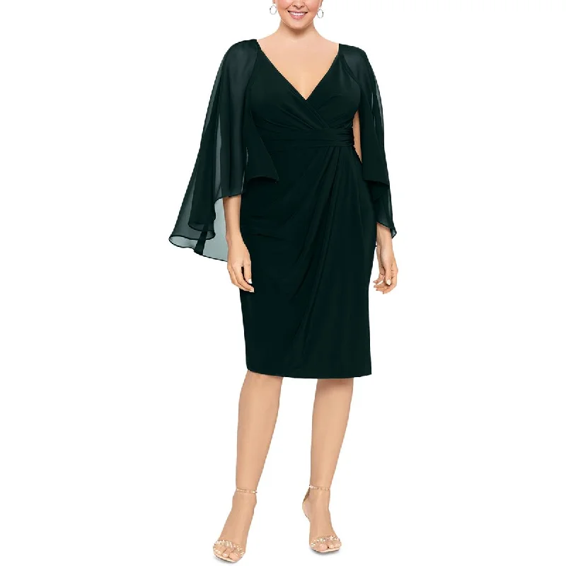 Take Advantage form-fitting dressBetsy & Adam Womens Plus Ruched  Sheath Dress