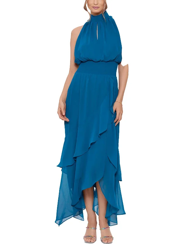 Super Sale form-fitting dressWomens Smocked Long Evening Dress