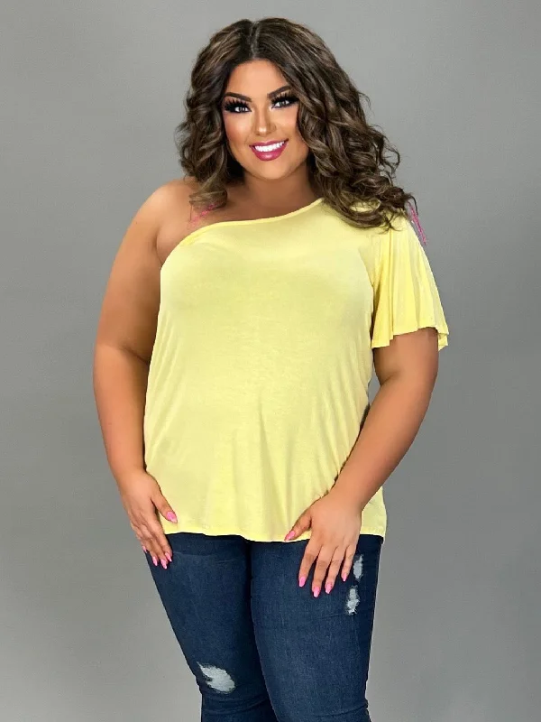 Low Prices pleated dress80 OS-B {Hang Loose} YELLOW Tunic W/One Shoulder PLUS SIZE 1X 2X 3X Low Prices pleated dress80 OS-B {Hang Loose} YELLOW Tunic W/One Shoulder PLUS SIZE 1X 2X 3X