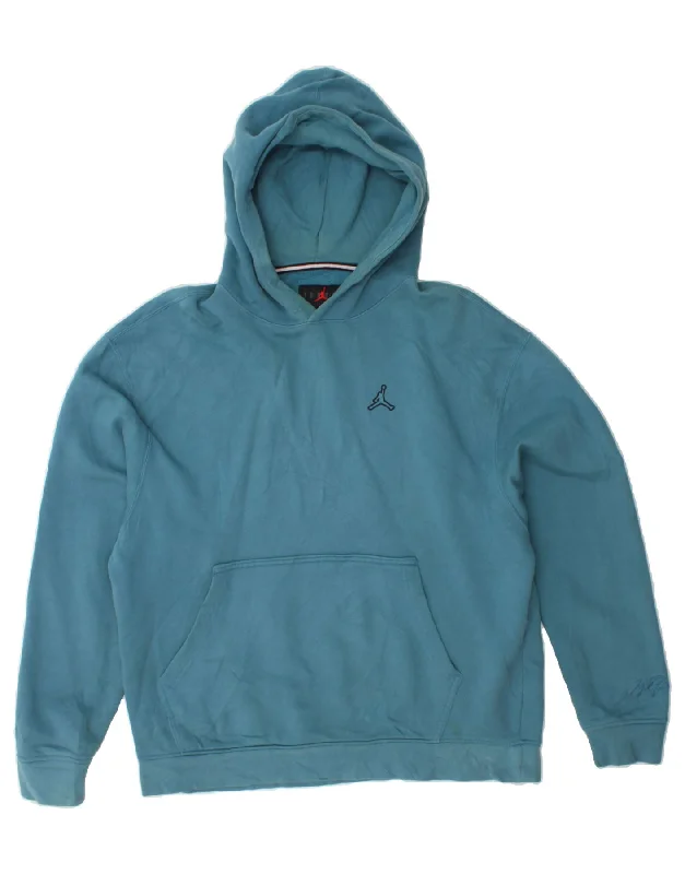 Extra Savings JORDAN Mens Hoodie Jumper XL Blue Cotton