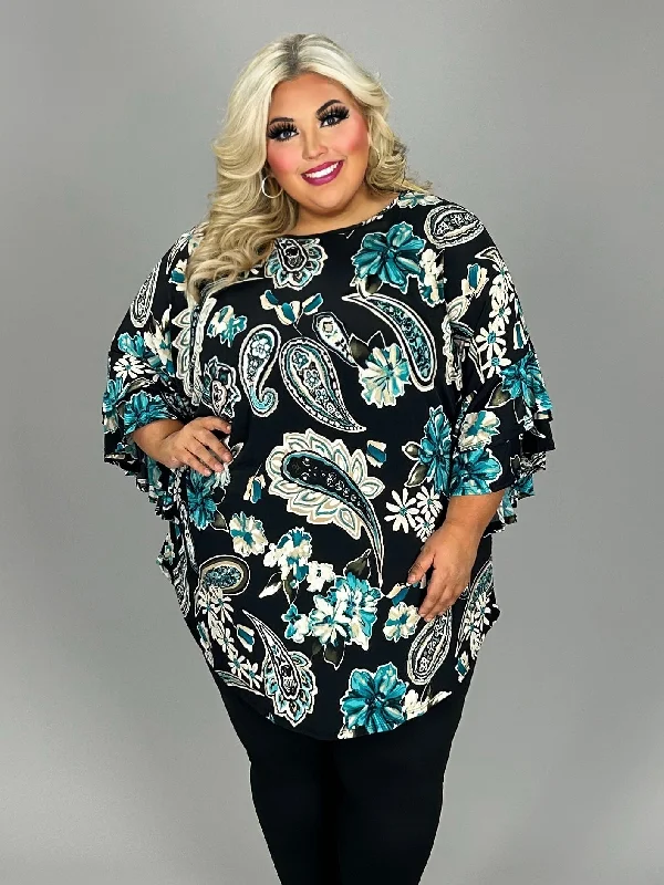 Super Deal casual evening dress36 PQ {Great Days Ahead} Black Paisley Print Tunic EXTENDED PLUS SIZE 3X 4X 5X (True to Size} Super Deal casual evening dress36 PQ {Great Days Ahead} Black Paisley Print Tunic EXTENDED PLUS SIZE 3X 4X 5X (True to Size}