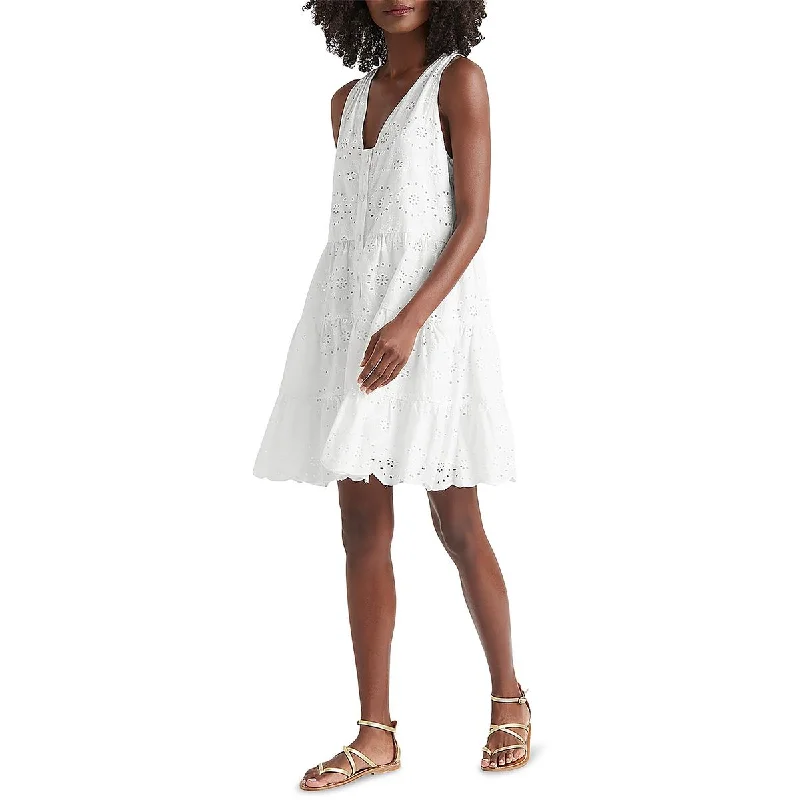Great Deals lace dressSplendid Womens Birdie Eyelet Knee Length Midi Dress