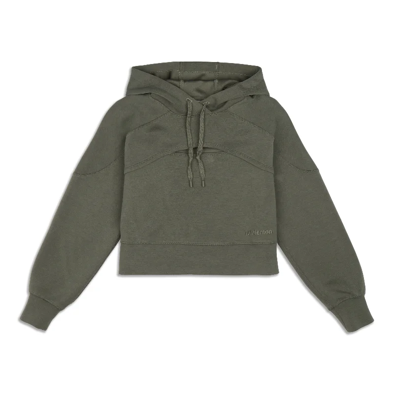 Overstock Get Centred Crop Hoodie