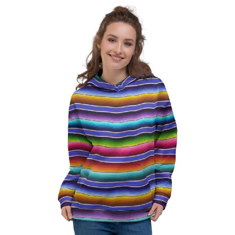 Steals and Deals Baja Serape Mexican Women's Hoodie