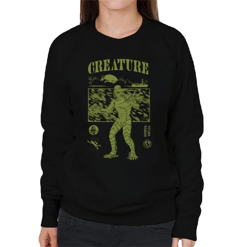 Lowest Prices urban workout sweatshirtThe Creature From The Black Lagoon Sunset Boat Women's Sweatshirt