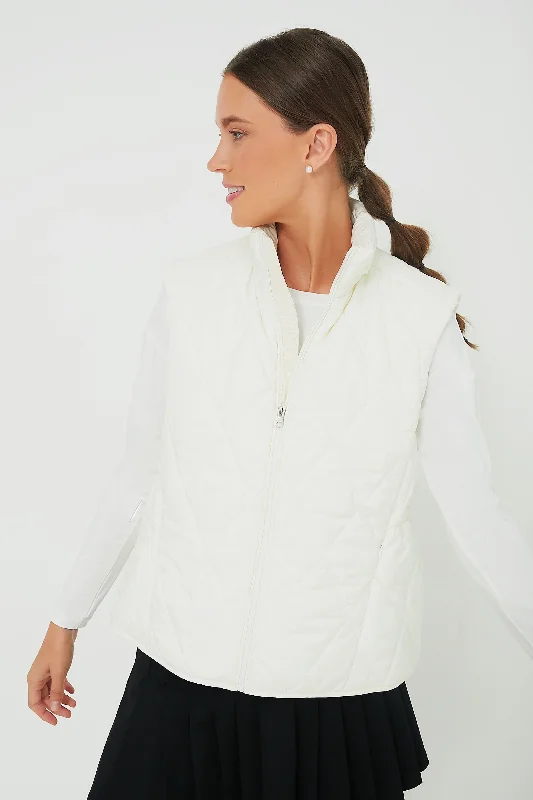 Online Only breathable bomber jacketIvory Meredith Vest