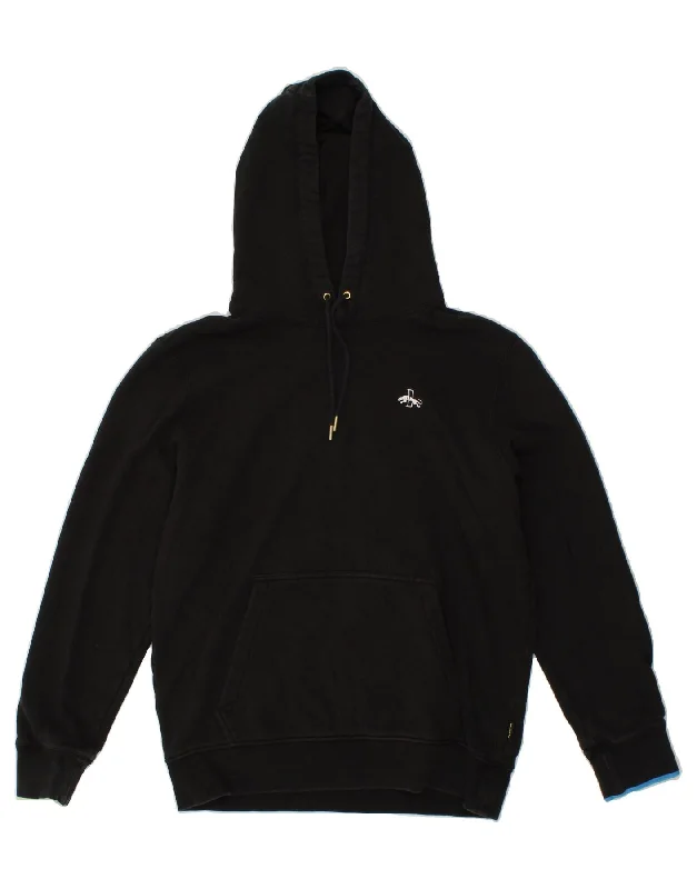 Deal Dash PUMA Mens Hoodie Jumper Small Black Cotton