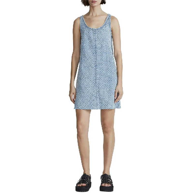 Early Access wool dressRag & Bone Womens Distressed Denim Shift Dress