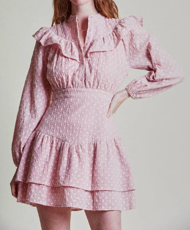 Early Access tiered dressThe Gwenyth Dress In Pink