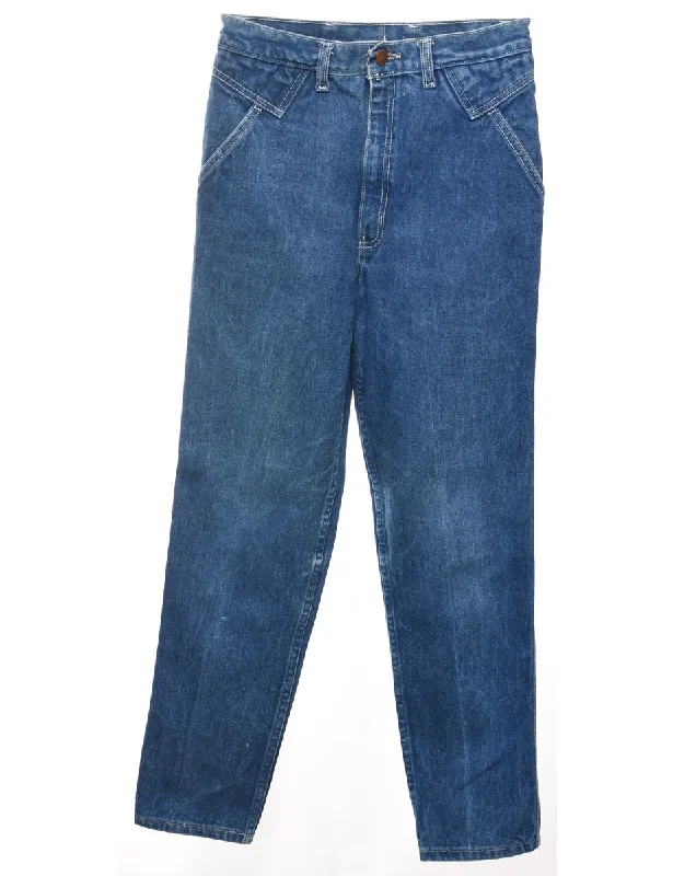 Daily Deals chic biker jacketHigh Waist Medium Wash Tapered Jeans - W27 L30
