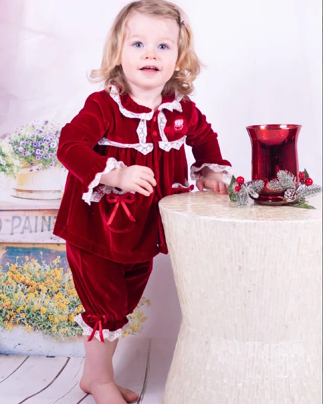 Discount Days playful dressInfant Velvet Pajamas