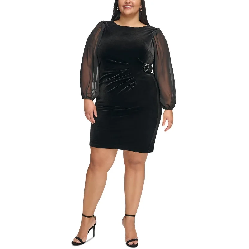 Loyalty Reward casual day dressJessica Howard Womens Plus Velvet Chiffon Sleeve Cocktail And Party Dress Loyalty Reward casual day dressJessica Howard Womens Plus Velvet Chiffon Sleeve Cocktail And Party Dress