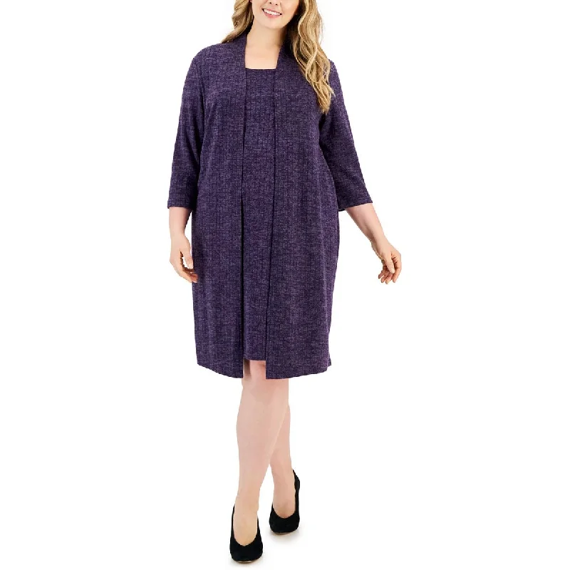 Overstock Sale casual dressConnected Apparel Womens Plus Layered Midi Wear To Work Dress Overstock Sale casual dressConnected Apparel Womens Plus Layered Midi Wear To Work Dress