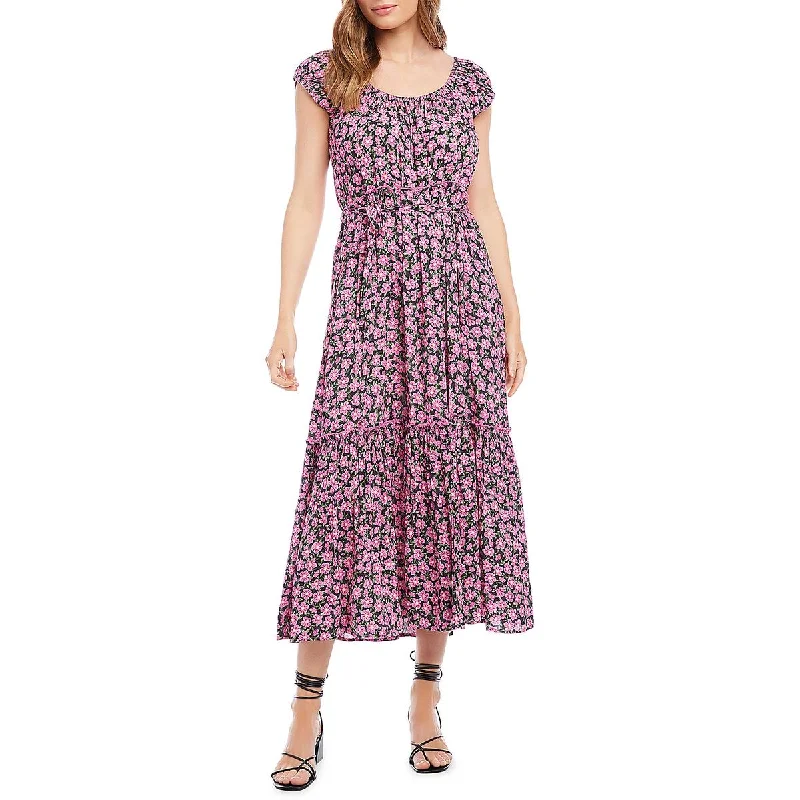 Discount Extravaganza lace dressKaren Kane Womens Floral Scoop Neck Midi Dress
