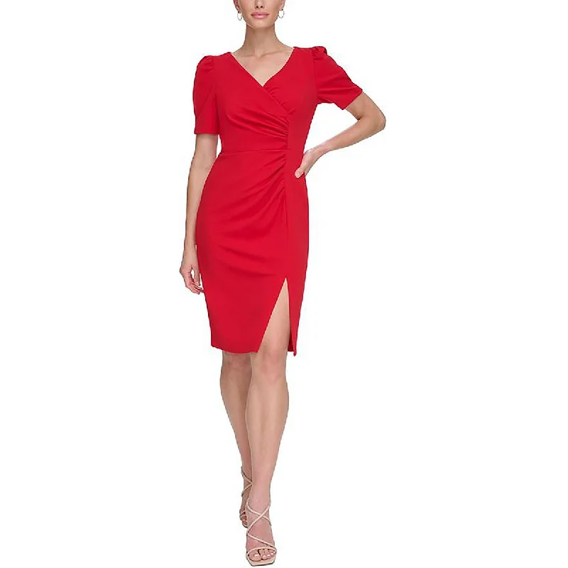Get It Before It’s Gone formal dressDKNY Womens Ruched Midi Cocktail And Party Dress