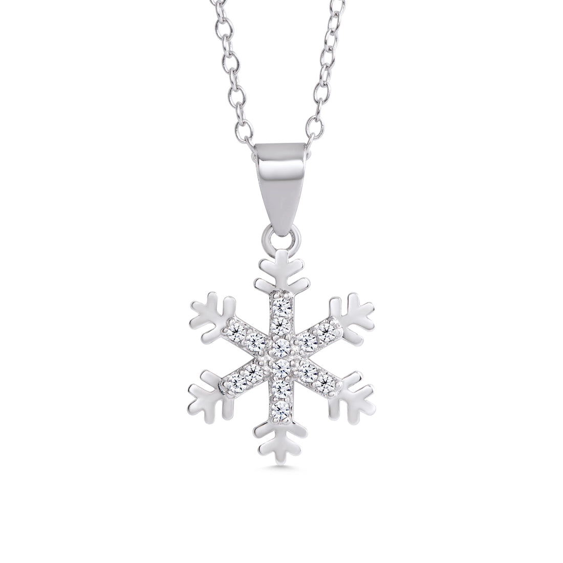 Savings Galore wool dressLily Nily Pave CZ Snowflake Necklace