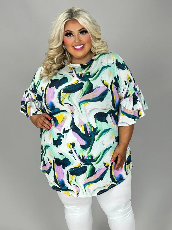 New Arrival party-ready dress31 PQ {The Right Stuff} Green Abstract Print Tunic EXTENDED PLUS SIZE 4X 5X 6X New Arrival party-ready dress31 PQ {The Right Stuff} Green Abstract Print Tunic EXTENDED PLUS SIZE 4X 5X 6X