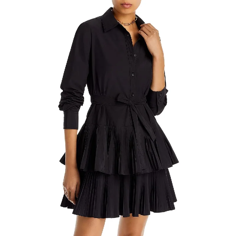 New Markdowns floral wrap dressDerek Lam 10 Crosby Womens Tiered Mini Shift Dress