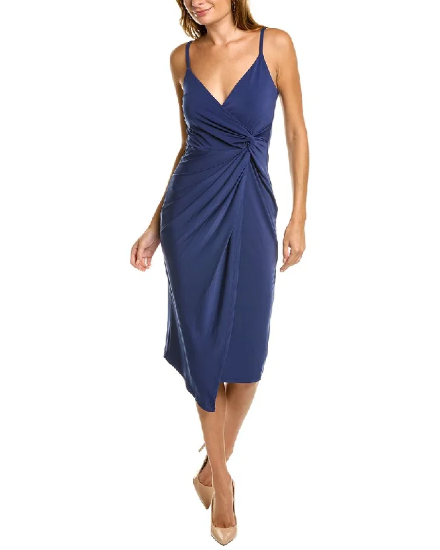 Can't Be Beat formal dressSocialite Surplice Knot Front Midi Dress