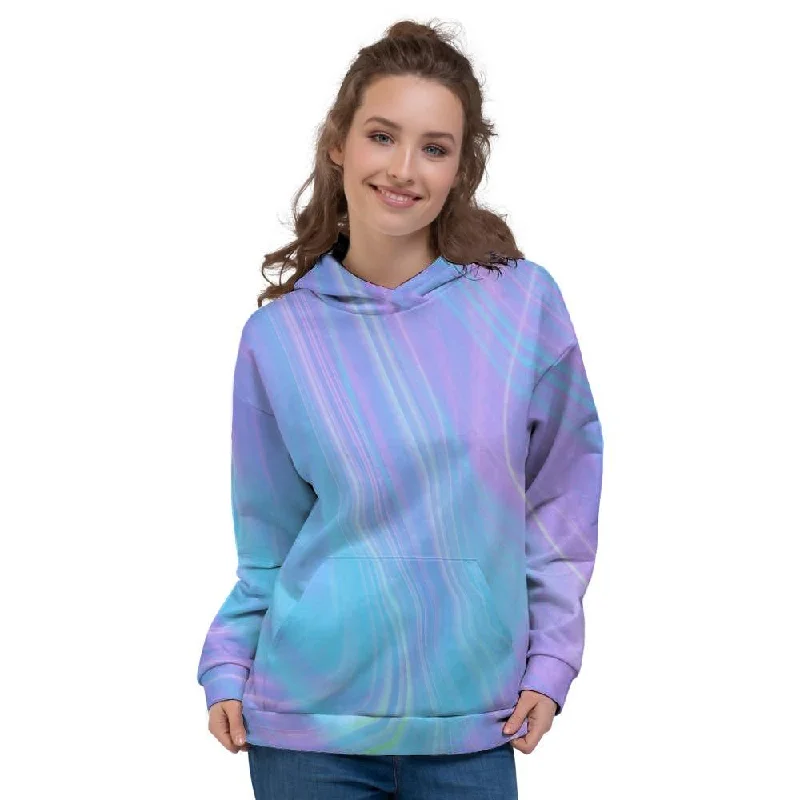 Stock Clearance Holographic Print Women's Hoodie