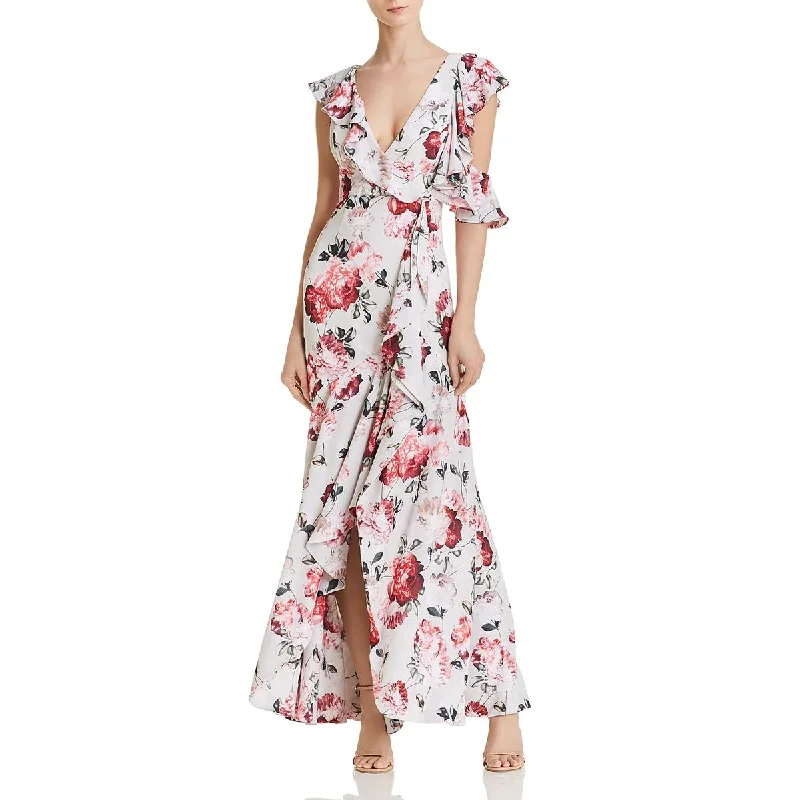 Crazy Deals casual day dressFame And Partners Womens Beckman Floral Print Ruffled Sleeves Evening Dress Crazy Deals casual day dressFame And Partners Womens Beckman Floral Print Ruffled Sleeves Evening Dress