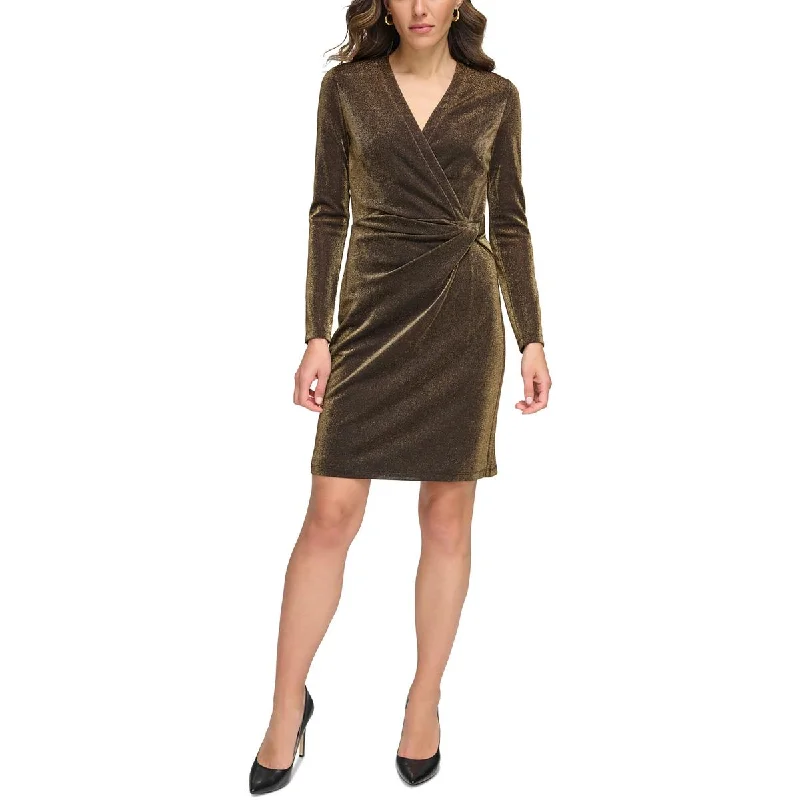 Online Exclusive floral wrap dressTommy Hilfiger Womens Petites Long Sleeve Midi Cocktail And Party Dress Online Exclusive floral wrap dressTommy Hilfiger Womens Petites Long Sleeve Midi Cocktail And Party Dress