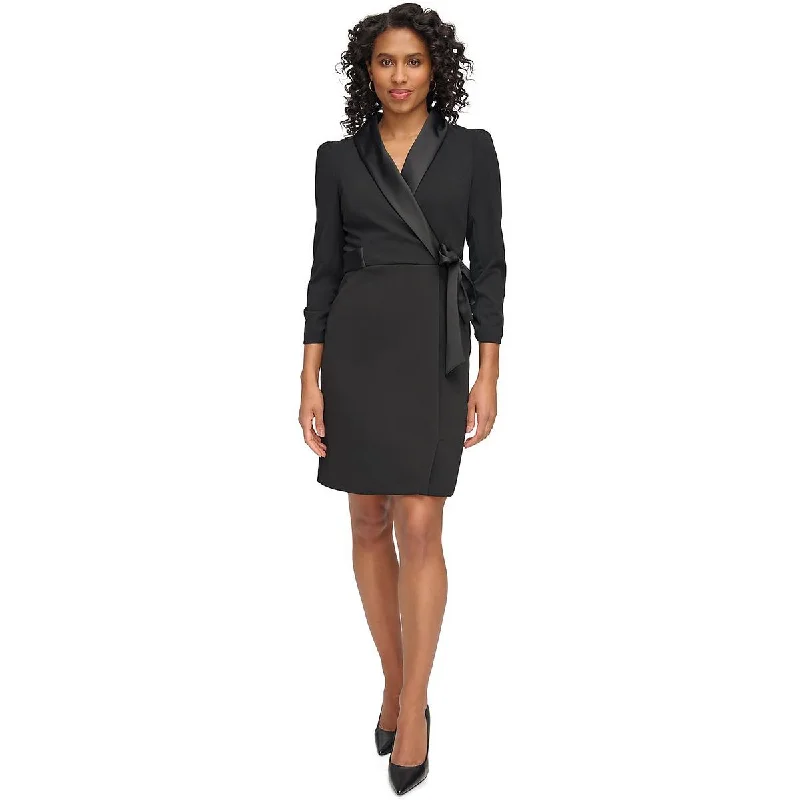 Unmissable Offer flowy evening dressDKNY Womens Shawl Collar Side Tie Wear To Work Dress Unmissable Offer flowy evening dressDKNY Womens Shawl Collar Side Tie Wear To Work Dress
