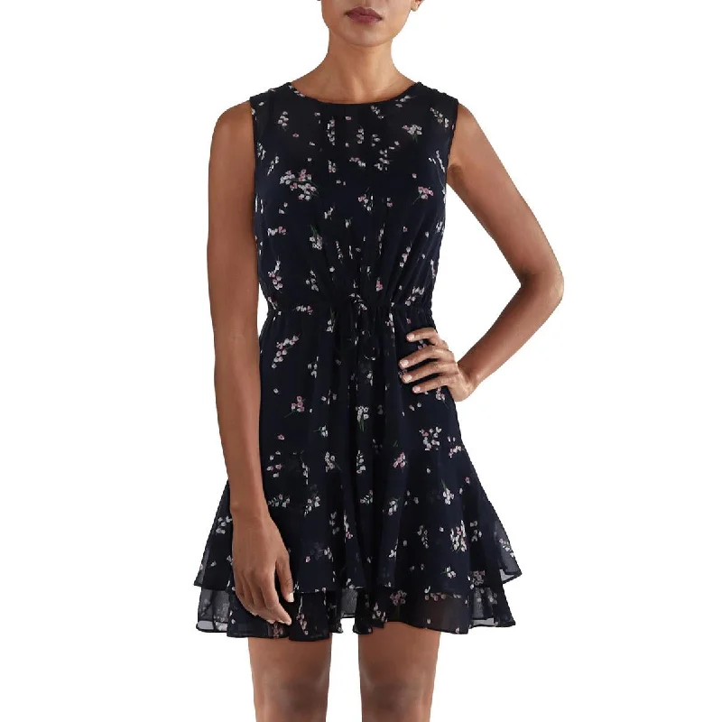Friends and Family Sale cocktail party dressTommy Hilfiger Womens Chiffon Sleeveless Fit & Flare Dress Friends and Family Sale cocktail party dressTommy Hilfiger Womens Chiffon Sleeveless Fit & Flare Dress