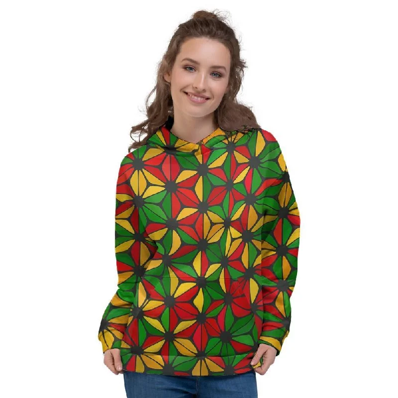 Daily Deals Abstract Reggae Rasta Women's Hoodie