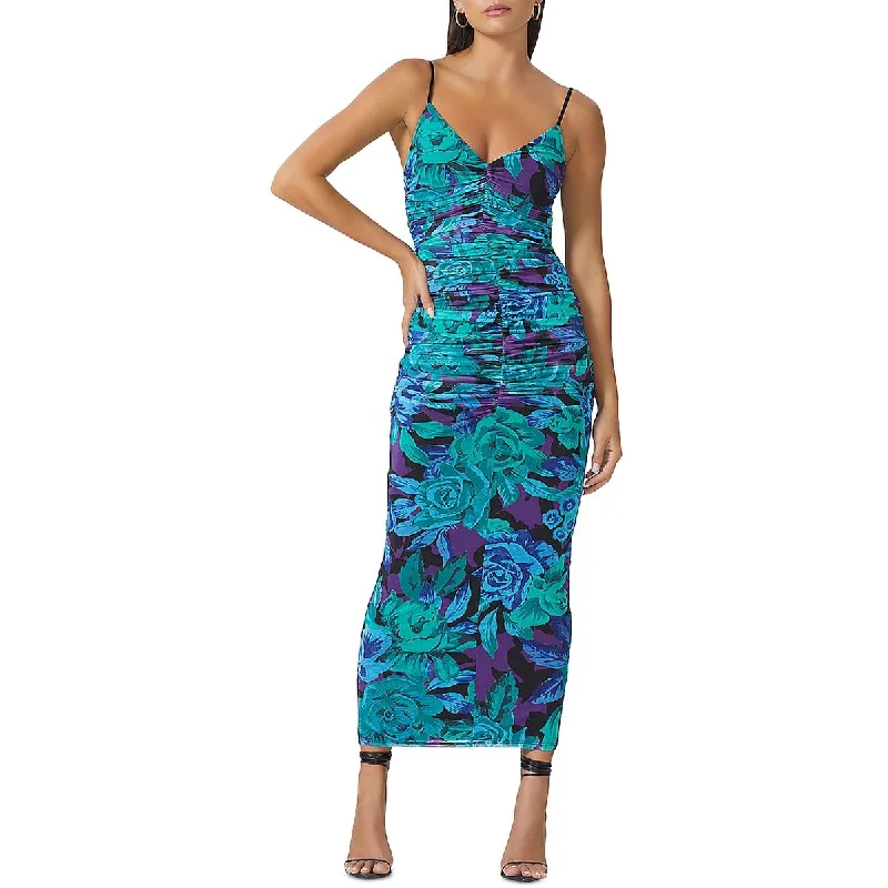 Major Savings vintage dressAFRM Womens Ruched Floral Maxi Dress