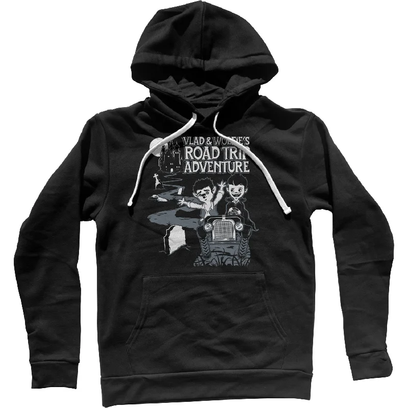Grand Opening Sale Vlad and Wolfie's Road Trip Adventure Unisex Hoodie