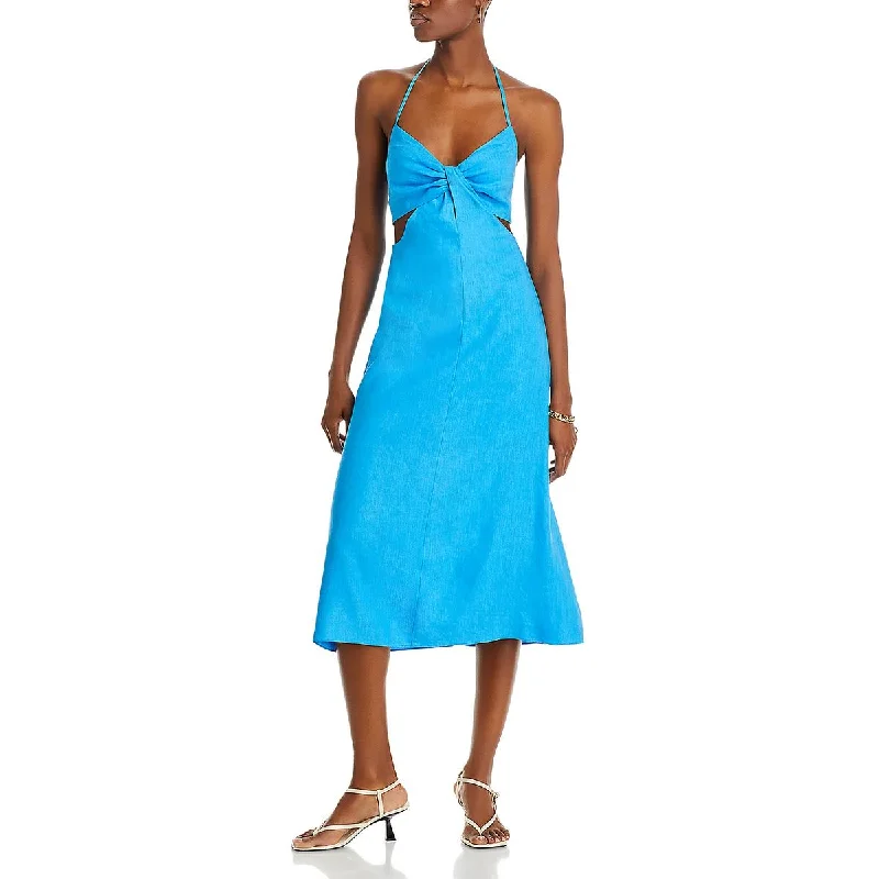 Inventory Reduction luxury dressMilly Womens O-Ring Long Maxi Dress