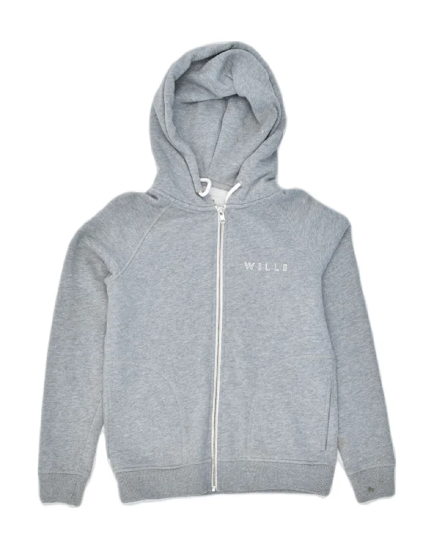 Can't Be Beat luxe hoodieJACK WILLS Womens Zip Hoodie Sweater UK 8 Small Grey Cotton