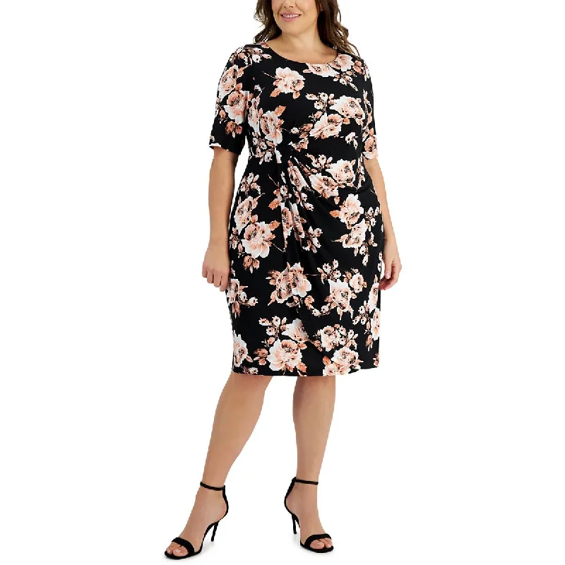 New Markdowns printed dressConnected Apparel Womens Plus Office Knee-Length Sheath Dress New Markdowns printed dressConnected Apparel Womens Plus Office Knee-Length Sheath Dress