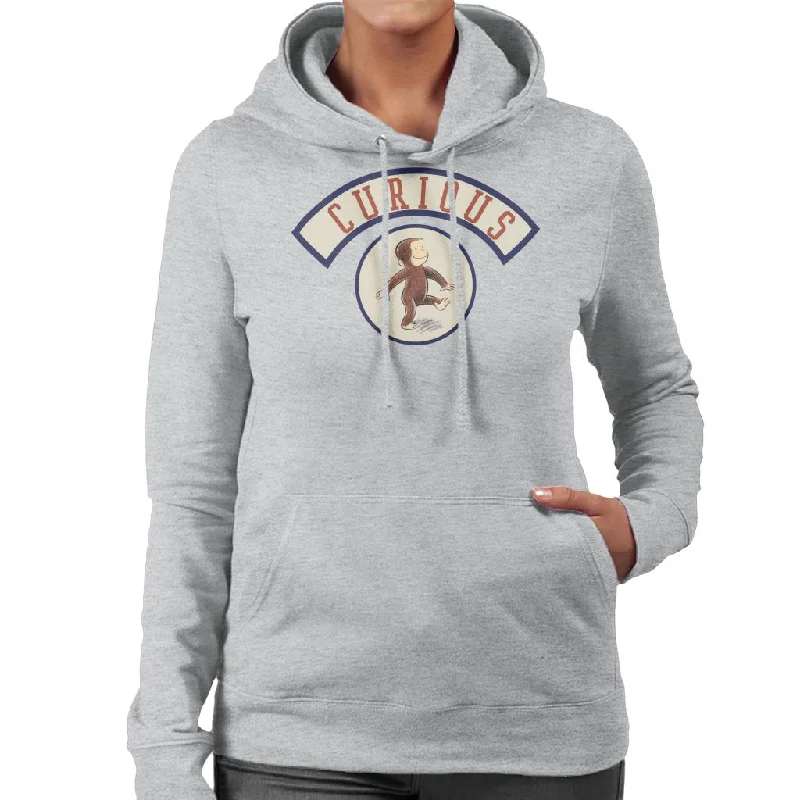 Daily Deals casual hoodieCurious George Cute Walking Women's Hooded Sweatshirt