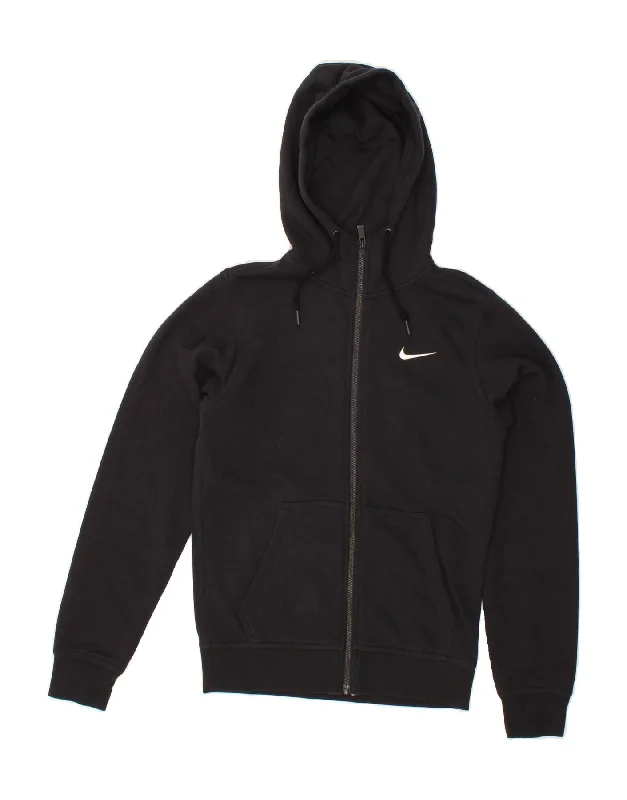 Amazing Deals NIKE Mens Zip Hoodie Sweater XS Black Cotton