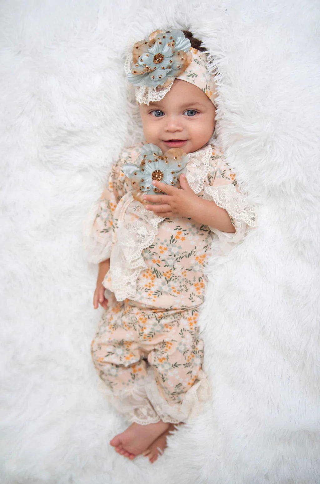 Final Markdown evening dressAva's Garden Layette Set