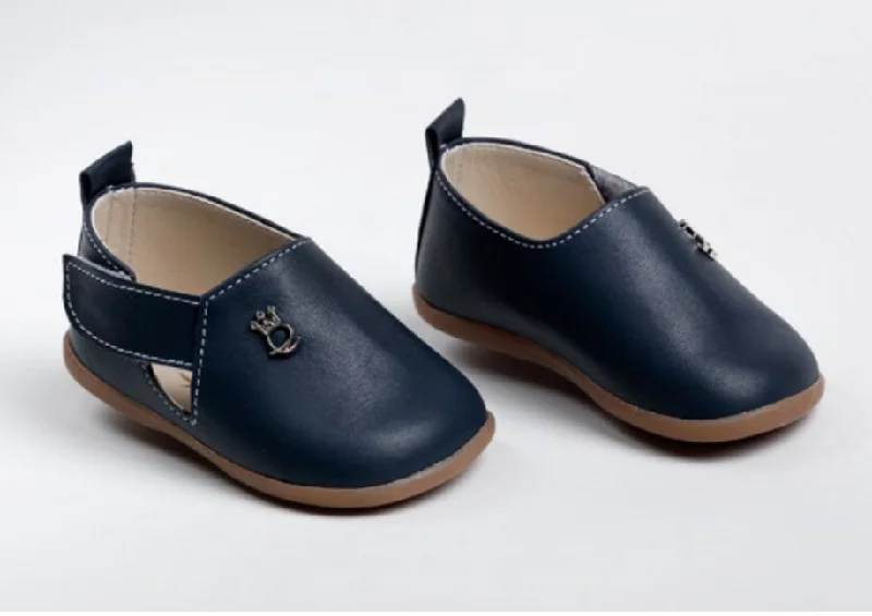 Final Sale knit dressBoys Navy Leather Bootie
