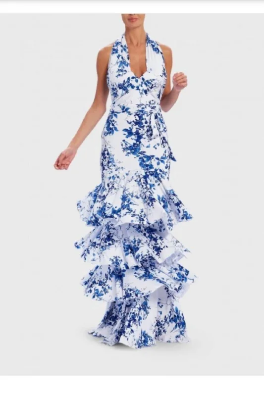 Weekend Special lace dressThe Lula Dress In Navy And White Floral